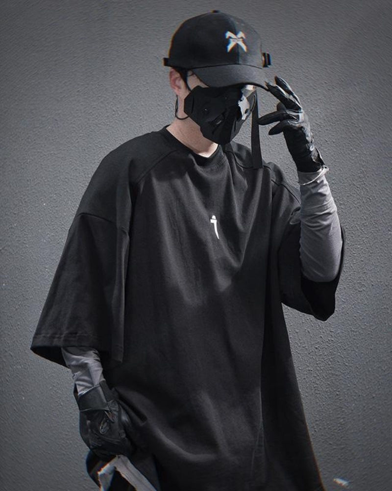 Funkcyjna Basic Luźna Koszulka T-Shirt