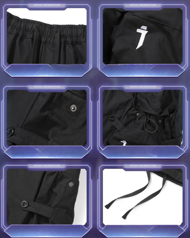 Funkcjonalne szorty cargo z dużymi kieszeniami