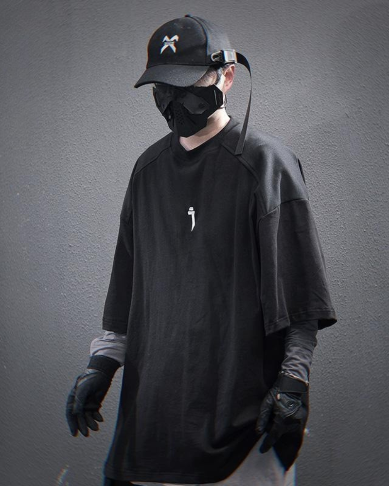 Funkcyjna Basic Luźna Koszulka T-Shirt