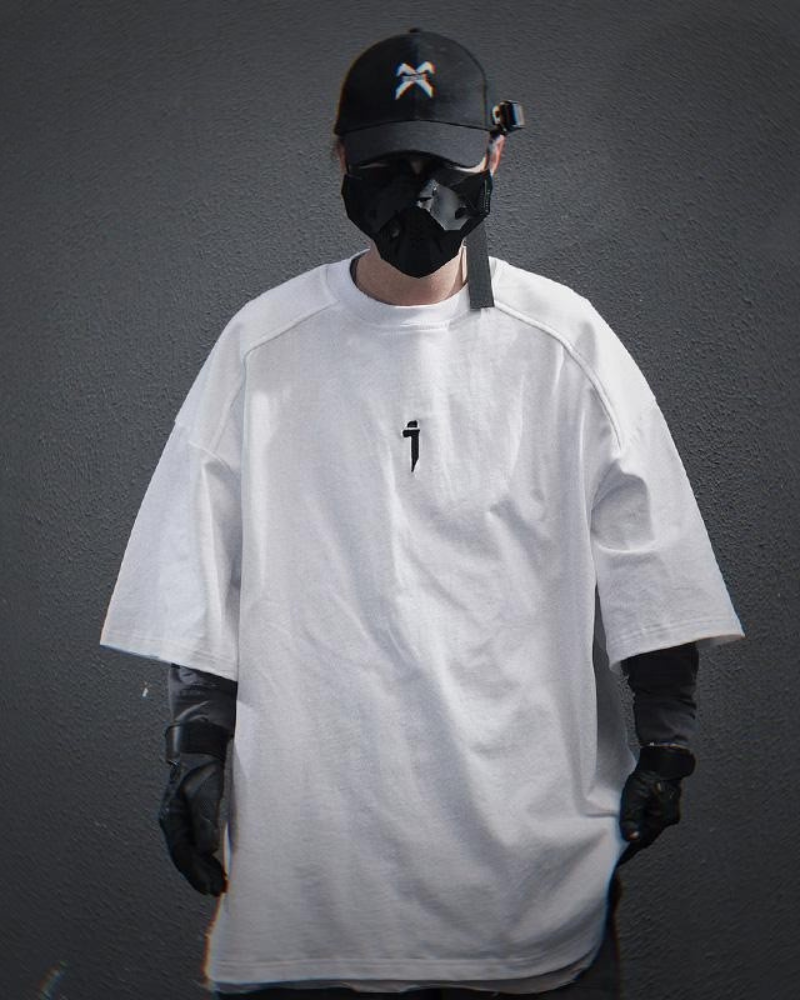 Funkcyjna Basic Luźna Koszulka T-Shirt