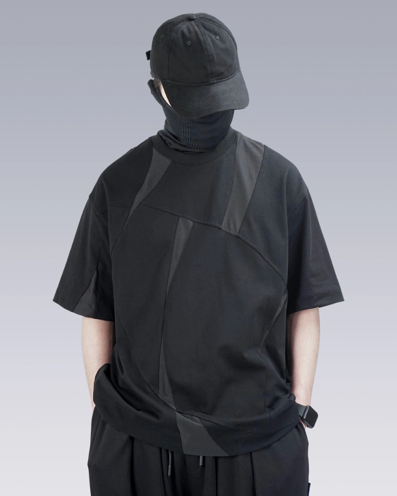 Koszulki męskie, techniczna koszulka, czarna koszulka, koszulka streetwear, koszulki streetwear, t-shirt streetwear, czarna koszulka streetwear, odzież w stylu japońskim, japońskie techwear, koszulki Techwear, koszulki Techwear, koszulka Techwear, męskie czarne koszulki, koszulka cyberpunk, styl techwear, funkcjonalna koszulka