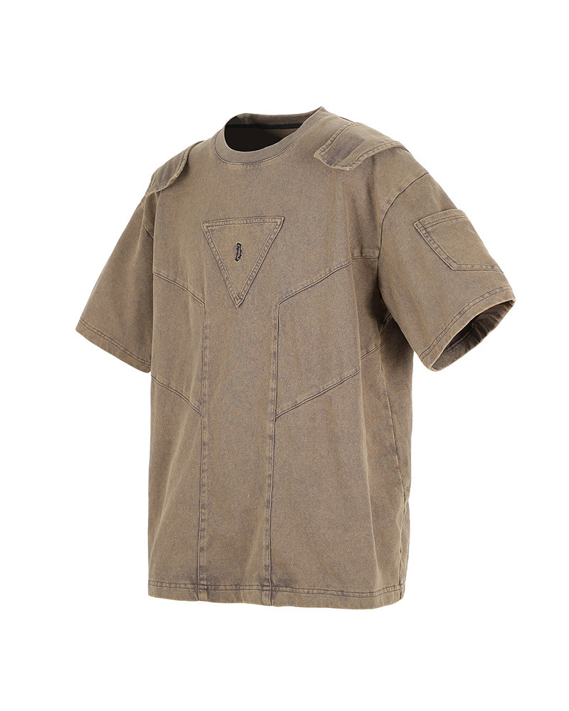 T-Shirt w stylu Wasteland z Efektem Sprania