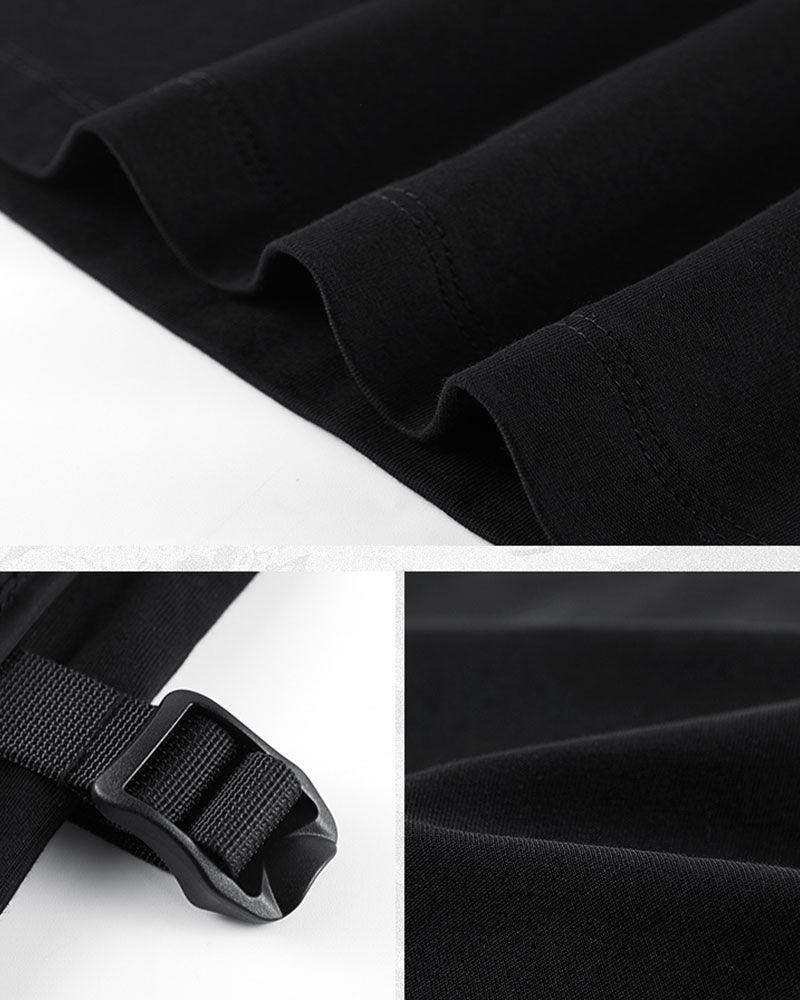 Funkcjonalna Fałszywa Kamizelka Cargo T-Shirt - Techwear Official